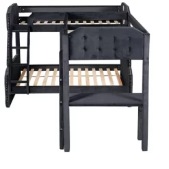 L-Shaped Twin Over Full Bunk Bed And Twin Loft Bed With Desk-ModernLuxe -Children Peripherals GUEST c4e279b4 beff 4e01 81e7 6770228f7b5c