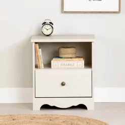 Lyara 1 Drawer Nightstand White Wash - South Shore -Children Peripherals GUEST c8f7deac 05eb 45c3 bc18 66a7d931ee1a