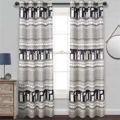 52"x84" Set Of 2 Llama Striped Room Darkening Curtain Panels - Lush Décor -Children Peripherals GUEST ca3c2192 3564 4707 a033 1d82e2338e50