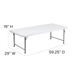 Emma And Oliver 4.93-Foot Kid's Granite White Plastic Folding Activity Table - Play Table 10 Emma And Oliver 4.93-Foot Kid's Granite White Plastic Folding Activity Table - Play Table -Children Peripherals GUEST ca401930 3ca2 43e4 a6f4 88afb68478bb