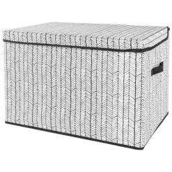 Sammy & Lou Printed Felt Toy Chest - Herringbone