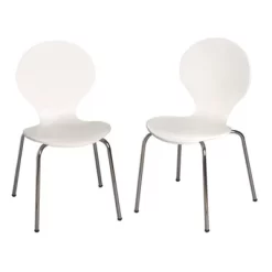 Set Of 2 Kids' Bentwood Chairs With Chrome Legs - Gift Mark -Children Peripherals GUEST ccf80b82 c0f2 45bd bd8b 1517c9762f22