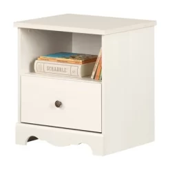 Lyara 1 Drawer Nightstand White Wash - South Shore -Children Peripherals GUEST d353886b 1538 46ad a659 f3c2f28bf261