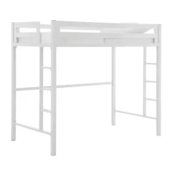 Twin Premium Deluxe Metal Loft Bed - Saracina Home -Children Peripherals GUEST d5e2f50f 001e 4e3d bb59 b10ee05e384c