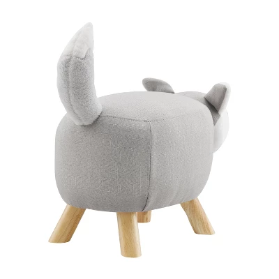 Fifer The Fox Stool Gray - Powell 4 Fifer The Fox Stool Gray - Powell - Image 4