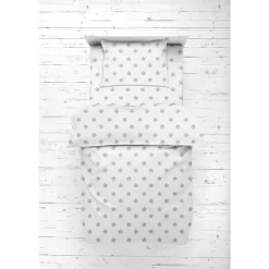 Bacati - Star Gray Ikat Muslin 4pc Toddler Bedding Set -Children Peripherals GUEST dd847af3 9c42 4ada b735 1a983650abee