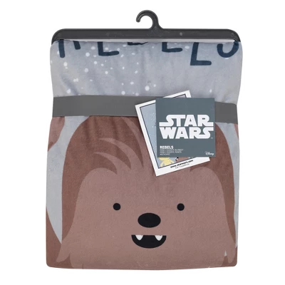Lambs & Ivy Star Wars Rebels Baby Blanket - Gray 4 Lambs & Ivy Star Wars Rebels Baby Blanket - Gray - Image 4