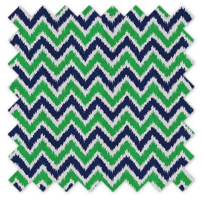 Bacati - MixNMatch Blue/Green Zigzag Crib/Toddler Ruffles/skirt 1 Bacati - MixNMatch Blue/Green Zigzag Crib/Toddler Ruffles/skirt