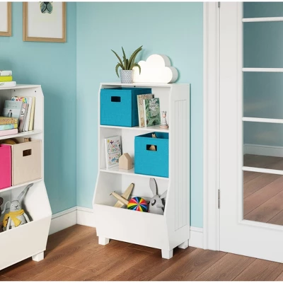 23" Kids' Bookcase With Toy Organizer - RiverRidge Home 1 23" Kids' Bookcase With Toy Organizer - RiverRidge Home