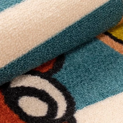 Dinoventure Dinosaurs Non-Slip Kids Playroom Decor Washable Indoor Area Rug By Blue Nile Mills 4 Dinoventure Dinosaurs Non-Slip Kids Playroom Decor Washable Indoor Area Rug By Blue Nile Mills - Image 4