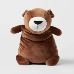Bear Weighted Plush Kids' Throw Pillow Brown - Pillowfort™ -Children Peripherals GUEST e14bf083 0b66 46ff 9039 736ae79b5f51