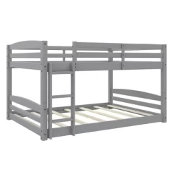 Full Over Full Alaina Floor Wood Bunk Bed - Room & Joy -Children Peripherals GUEST e1a84174 e704 46f7 8e29 4c1f2eade9b0