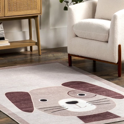 NuLOOM Rizzo Puppy Kids Machine Washable Area Rug 8 NuLOOM Rizzo Puppy Kids Machine Washable Area Rug - Image 8