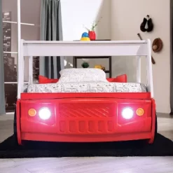 Twin Kamphora Fire Truck Engine Youth Bed - Red - MiBasics -Children Peripherals GUEST e2b88023 e0ed 46a6 8353 a3f16798a58c