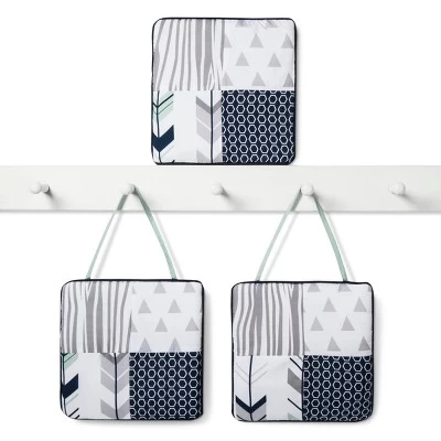 Sweet Jojo Designs Crib Bedding Set - Navy & Mint Woodsy - 11pc 7 Sweet Jojo Designs Crib Bedding Set - Navy & Mint Woodsy - 11pc - Image 7