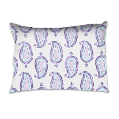 Bacati - Isabella Paisley Aqua Lilac Purple 3 Pc Toddler Bedding Sheet Set 4 Bacati - Isabella Paisley Aqua Lilac Purple 3 Pc Toddler Bedding Sheet Set - Image 4