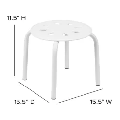 Flash Furniture Plastic Nesting Stack Stools, 11.5"Height (5 Pack) -Children Peripherals GUEST e59852e3 48ff 4cc0 89a3 cec067db3acb