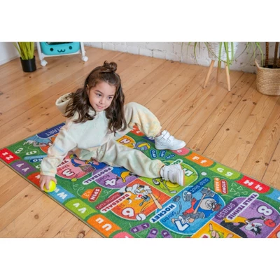 KC CUBS | Looney Tunes Boy & Girl Kids Hopscotch Number Counting Educational Learning & Game Play Nursery Bedroom Classroom Rug Carpet, 2' 7" X 6' 0" 4 KC CUBS | Looney Tunes Boy & Girl Kids Hopscotch Number Counting Educational Learning & Game Play Nursery Bedroom Classroom Rug Carpet, 2' 7" X 6' 0" - Image 4