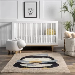 NuLOOM Mosby Penguin Machine Washable Kids Area Rug 13 NuLOOM Mosby Penguin Machine Washable Kids Area Rug -Children Peripherals GUEST e7380f47 700a 4f5c acc6 c22ac5e54475
