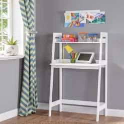 Kids' Desk With Ladder Shelf Storage And 2 Bonus Magnetic Art Display Bars White - RiverRidge Home 18 Kids' Desk With Ladder Shelf Storage And 2 Bonus Magnetic Art Display Bars White - RiverRidge Home -Children Peripherals GUEST e76461f9 1050 4bd6 9ae5 4c8619ccf4d2