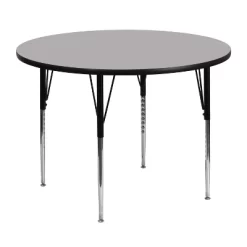Flash Furniture 48'' Round Thermal Laminate Activity Table - Standard Height Adjustable Legs -Children Peripherals GUEST e95e56b5 7f01 4cd0 9d04 cdfaeadff2bf