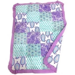 Bacati - Paisley Isabella Purple Lilac Aqua 4 Pc Crib Bedding Set With Diaper Caddy 9 Bacati - Paisley Isabella Purple Lilac Aqua 4 Pc Crib Bedding Set With Diaper Caddy -Children Peripherals GUEST e9bec9e3 1414 43f4 800b 0bb12744566f
