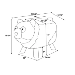 Ming Ming Panda Bear Stool White/Black - Powell -Children Peripherals GUEST e9c465d2 b113 40be a92a 2421d23c7237