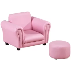 Qaba Kids Sofa Set With Footstool, Upholstered Children Armchair For Kids 18M+, Baby Sofa For Playroom, Bedroom, Nursery Room 12 Qaba Kids Sofa Set With Footstool, Upholstered Children Armchair For Kids 18M+, Baby Sofa For Playroom, Bedroom, Nursery Room -Children Peripherals GUEST ea8e33ad e742 4bdd b600 8afa0dde0b7e