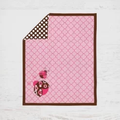 Bacati - Ladybugs Pink Chocolate 10 Pc Crib Bedding Set With 2 Crib Fitted Sheets 15 Bacati - Ladybugs Pink Chocolate 10 Pc Crib Bedding Set With 2 Crib Fitted Sheets -Children Peripherals GUEST ed9fbe5f 874f 438b 9419 245e3de9f7c9