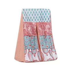 Bacati - Paisley Sophia Coral Aqua 4 Pc Crib Bedding Set With Diaper Caddy 12 Bacati - Paisley Sophia Coral Aqua 4 Pc Crib Bedding Set With Diaper Caddy -Children Peripherals GUEST ef853833 bf40 4e9a 8d32 beb31b0aabb8