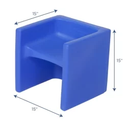 Children's Factory CF910-009 Flexible Seating Toddler Kids Cube Chair Classroom Furniture For Daycare, Playroom, And Homeschool, Blue -Children Peripherals GUEST f33870ca 5940 47e4 958c 498b1e1c3134