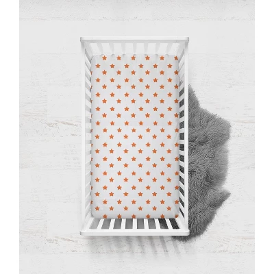 Bacati - Basketball Orange/Gray Muslin 4 Pc Toddler Bedding Set 6 Bacati - Basketball Orange/Gray Muslin 4 Pc Toddler Bedding Set - Image 6