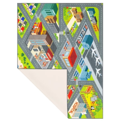 KC CUBS Boy & Girl Kids City Road Car Vehicle Traffic Educational Learning & Game Play Non Slip Nursery Bedroom Classroom Rug Carpet 8 KC CUBS Boy & Girl Kids City Road Car Vehicle Traffic Educational Learning & Game Play Non Slip Nursery Bedroom Classroom Rug Carpet - Image 8
