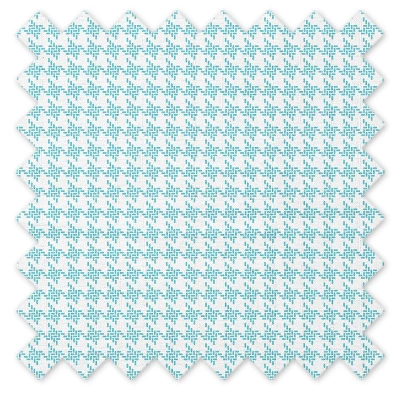 Bacati - Houndstooth Aqua Muslin 3 Pc Toddler Bed Sheet Set 100 Percent Cotton 5 Bacati - Houndstooth Aqua Muslin 3 Pc Toddler Bed Sheet Set 100 Percent Cotton - Image 5