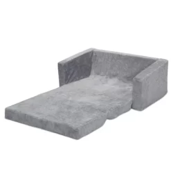Delta Children Kids' Serta Perfect Sleeper Extra Wide Comfy 2-in-1 Flip Open Convertible Sofa To Lounger - Gray -Children Peripherals GUEST fc4fd76f 83db 48dd 9f76 326ea8eef005