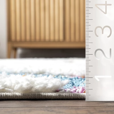 NuLOOM Ava Colorful Maze Kids Tassel Area Rug 2 NuLOOM Ava Colorful Maze Kids Tassel Area Rug - Image 2