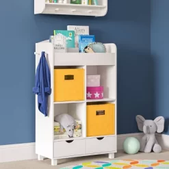 Kids' Book Nook Cubby Storage Cabinet With Bookrack - RiverRidge Home -Children Peripherals GUEST fda9b03e b864 42a5 9664 6b841f3f648f
