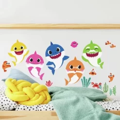 Baby Shark Peel And Stick Wall Decals - RoomMates 8 Baby Shark Peel And Stick Wall Decals - RoomMates -Children Peripherals GUEST fe70c4c2 6ad4 4479 9580 add042846a51