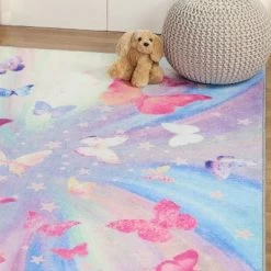 Butterfly Colorful Kids Playroom Nursery Washable Indoor Area Rug By Blue Nile Mills 14 Butterfly Colorful Kids Playroom Nursery Washable Indoor Area Rug By Blue Nile Mills -Children Peripherals GUEST ff0f7c9f bfd8 47e3 ad55 3c28917e827b