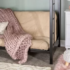 Twin Over Futon Analise Metal Bunk Bed Black - Saracina Home 11 Twin Over Futon Analise Metal Bunk Bed Black - Saracina Home -Children Peripherals GUEST ffe84cd1 2ca5 49b4 b5d9 a86751b3e5fc